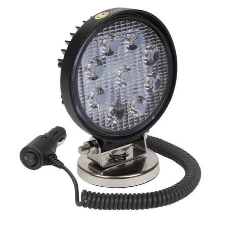 Sealey LED3RM 27W SMD LED Round Work Light with Magnetic Base