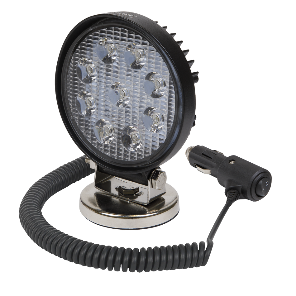 Sealey LED3RM 27W SMD LED Round Work Light with Magnetic Base