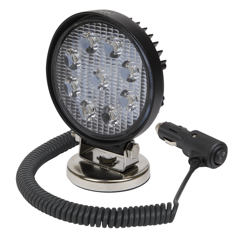 Sealey LED3RM 27W SMD LED Round Work Light with Magnetic Base