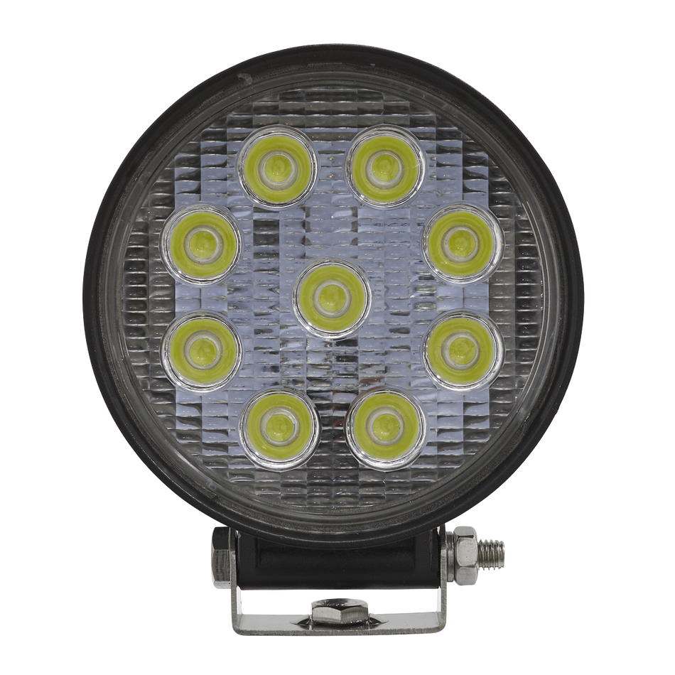 Sealey LED3R 27W SMD LED Round Work Light with Mounting Bracket