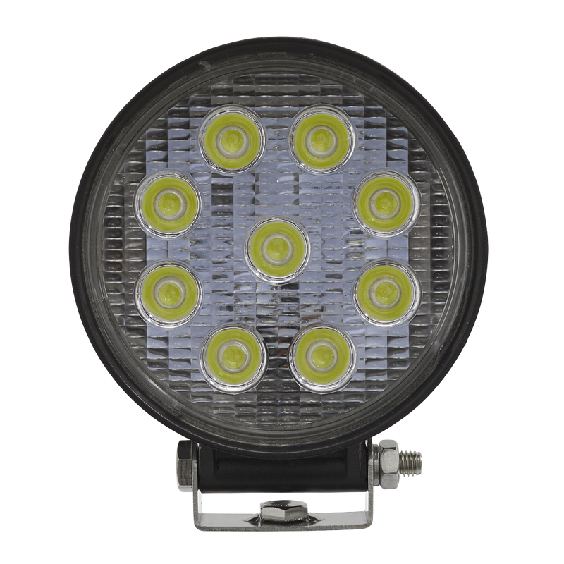 Sealey LED3R 27W SMD LED Round Work Light with Mounting Bracket