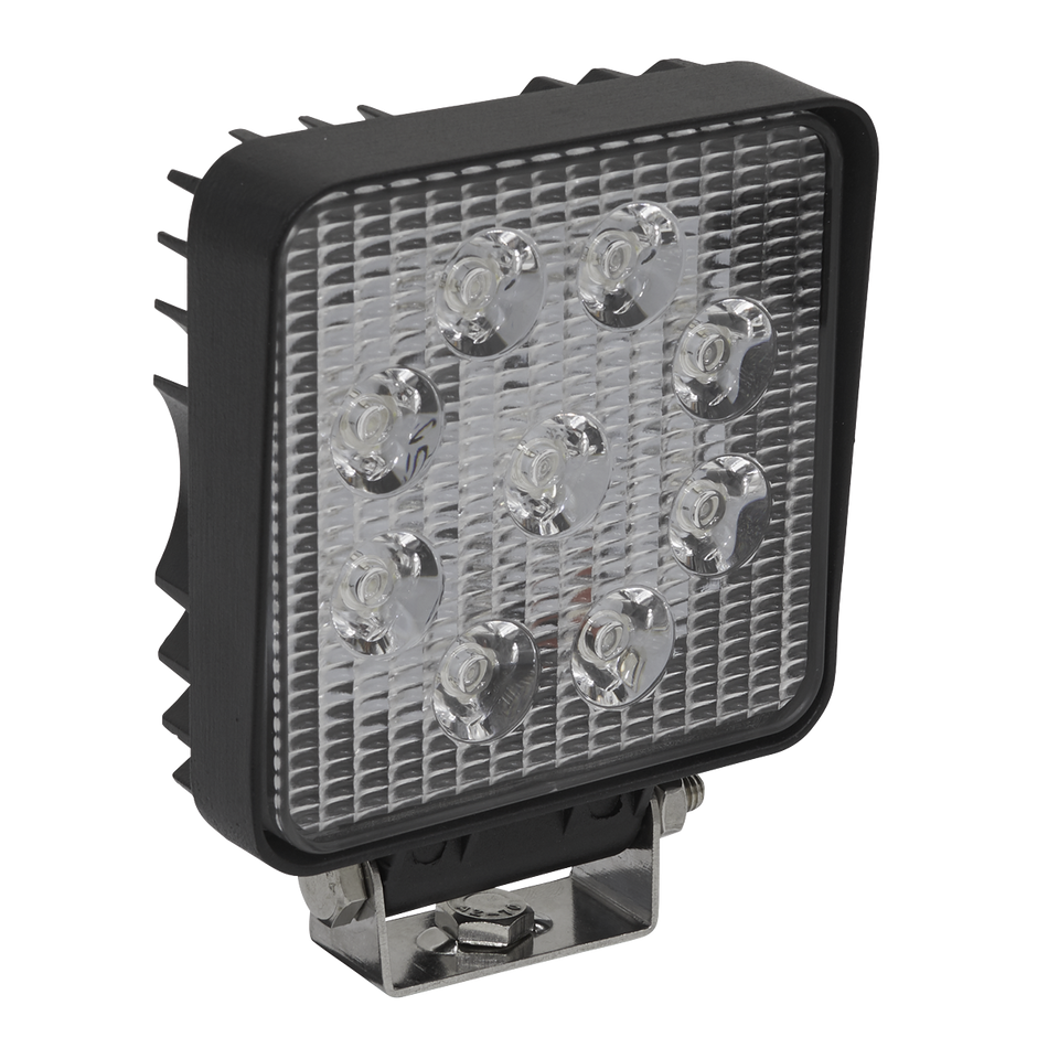Sealey LED3S 27W SMD LED Square Work Light with Mounting Bracket
