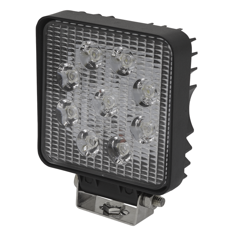 Sealey LED3S 27W SMD LED Square Work Light with Mounting Bracket