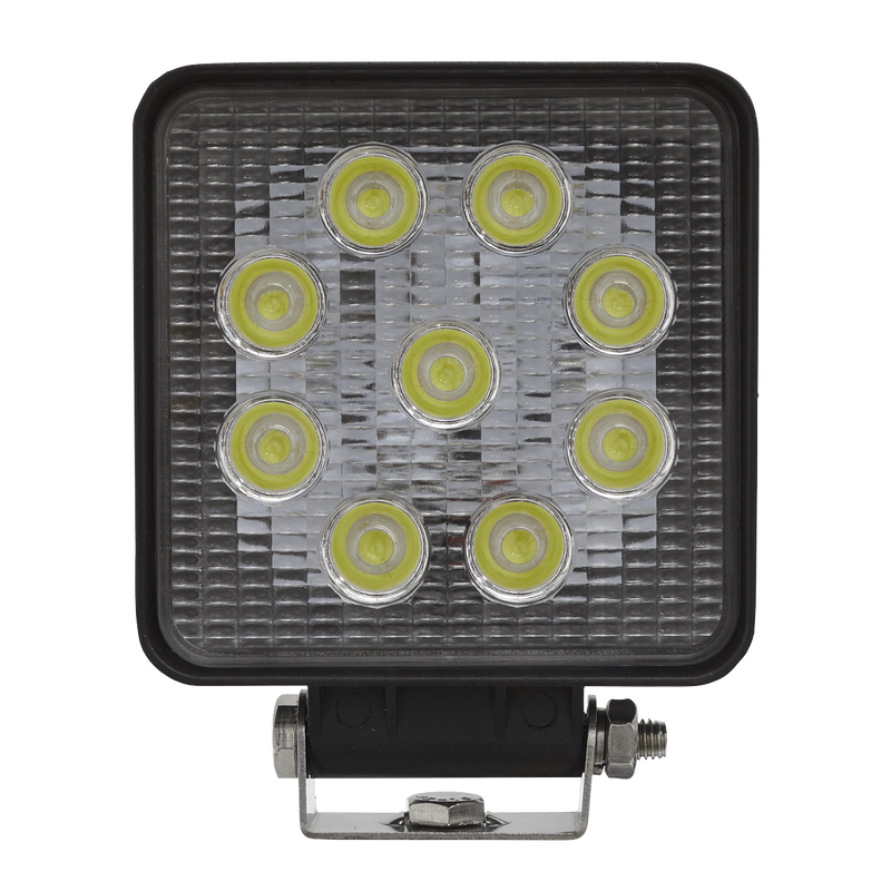 Sealey LED3S 27W SMD LED Square Work Light with Mounting Bracket