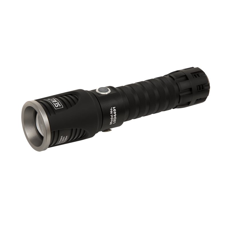 Sealey LED4491 5W SMD LED Rechargeable Aluminium Torch with Adjustable Focus