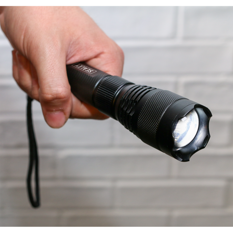 Sealey LED449 10W SMD LED Rechargeable Aluminium Torch - Adjustable Focus