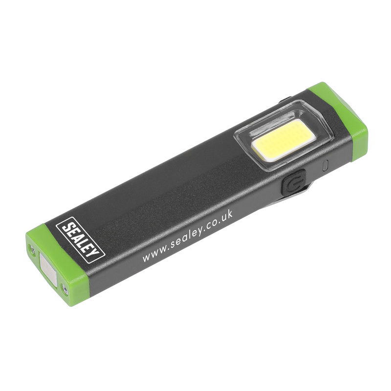 Sealey LED500SB 3W COB LED Aluminium Mini Hand Torch
