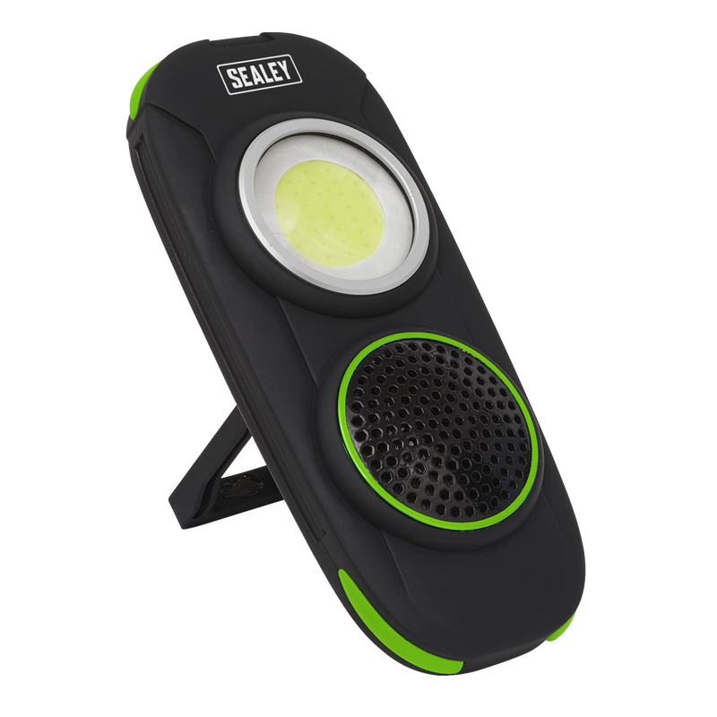 Sealey LED50WS 10W COB LED Rechargeable Torch with Wireless Speaker