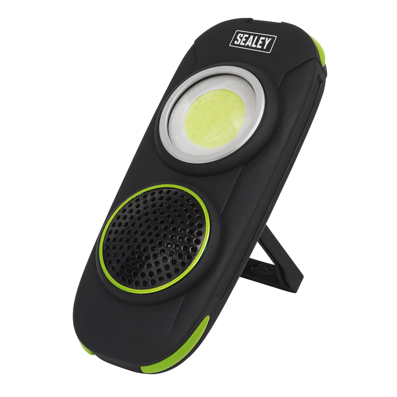Sealey LED50WS 10W COB LED Rechargeable Torch with Wireless Speaker