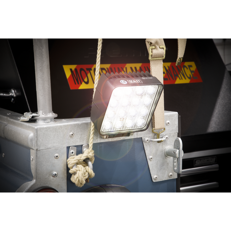 Sealey LED5S 48W SMD LED Square Work Light with Mounting Bracket