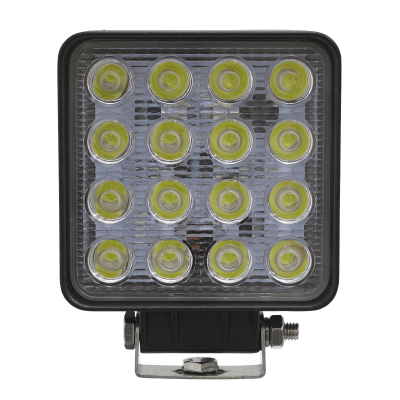 Sealey LED5S 48W SMD LED Square Work Light with Mounting Bracket