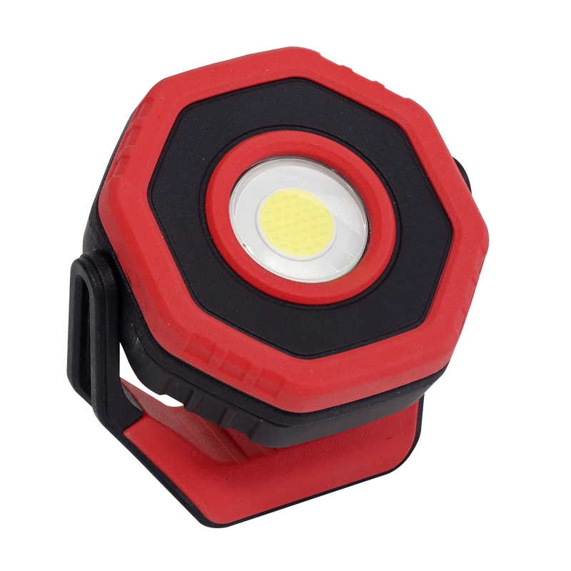 Sealey LED700PR 360‚Äö√†√∂‚àö√°¬¨¬®‚Äö√†√ª 7W COB LED Rechargeable Pocket Floodlight with Magnet - Red