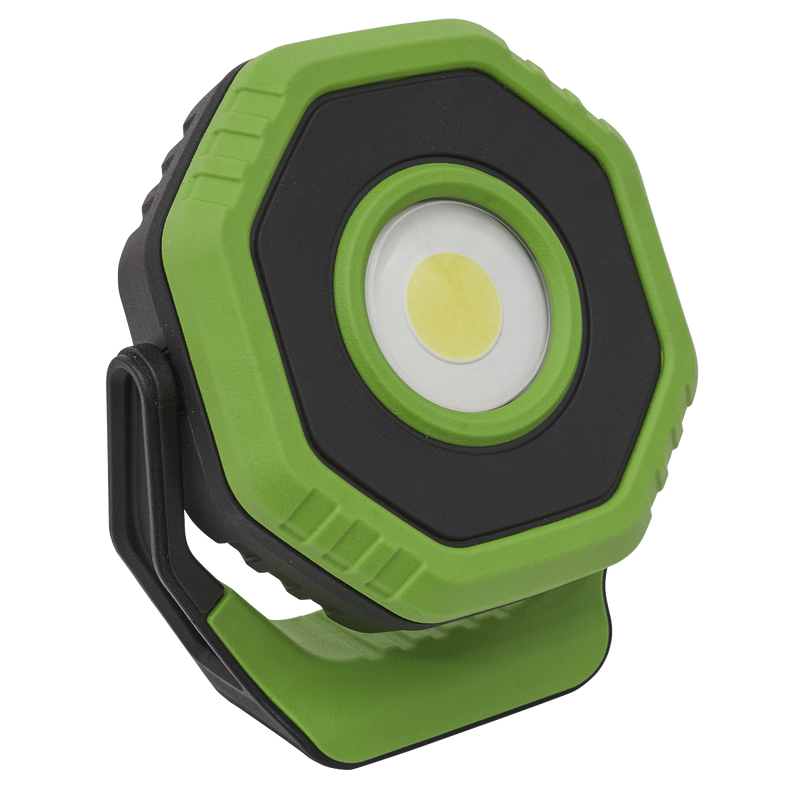 Sealey LED700P 360‚Äö√†√∂‚àö√°¬¨¬®‚Äö√†√ª 7W COB LED Rechargeable Pocket Floodlight with Magnet - Green
