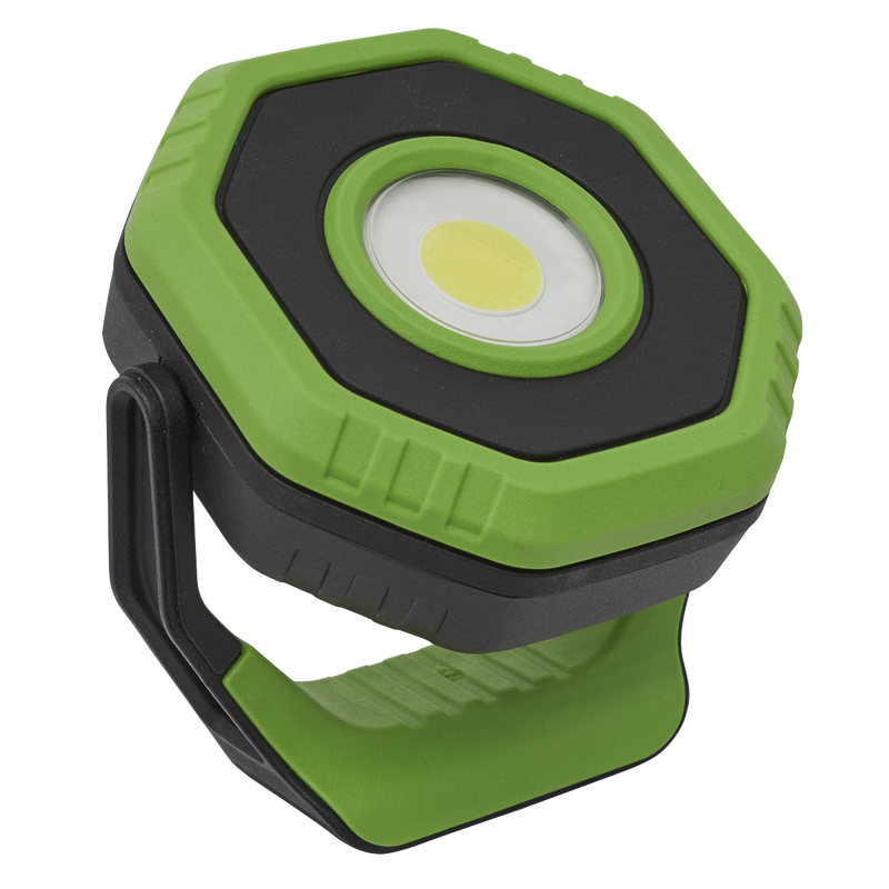 Sealey LED700P 360‚Äö√†√∂‚àö√°¬¨¬®‚Äö√†√ª 7W COB LED Rechargeable Pocket Floodlight with Magnet - Green