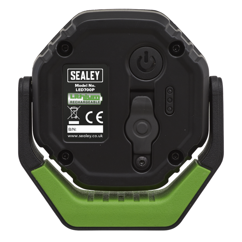 Sealey LED700P 360‚Äö√†√∂‚àö√°¬¨¬®‚Äö√†√ª 7W COB LED Rechargeable Pocket Floodlight with Magnet - Green