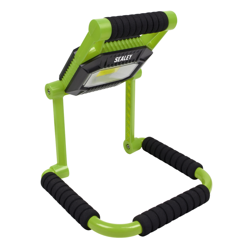 Sealey LEDFL10W 10W COB LED Rechargeable Portable Floodlight - Fold Flat