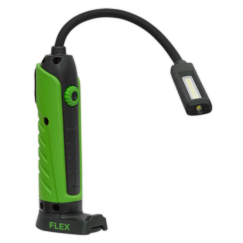 Sealey LEDFLEXG 5W COB & 1 SMD LED Flexi Rechargeable Inspection Light