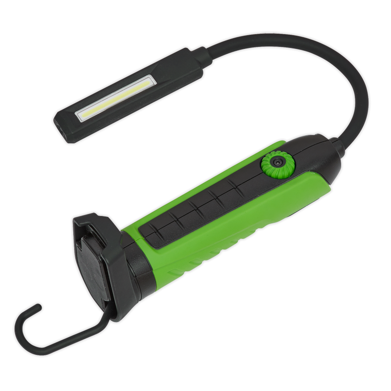 Sealey LEDFLEXG 5W COB & 1 SMD LED Flexi Rechargeable Inspection Light