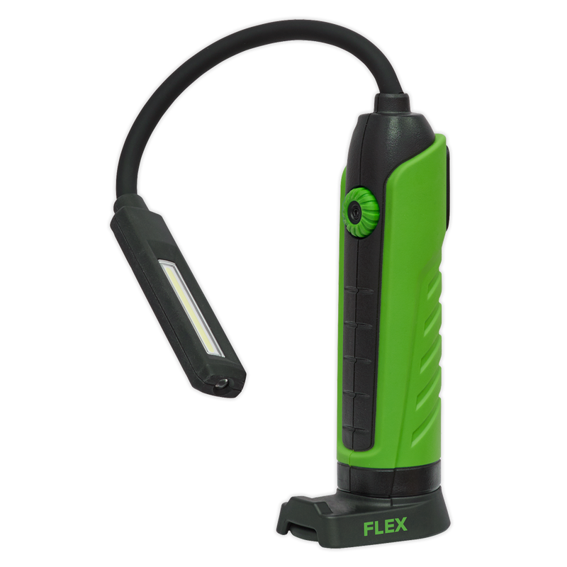 Sealey LEDFLEXG 5W COB & 1 SMD LED Flexi Rechargeable Inspection Light