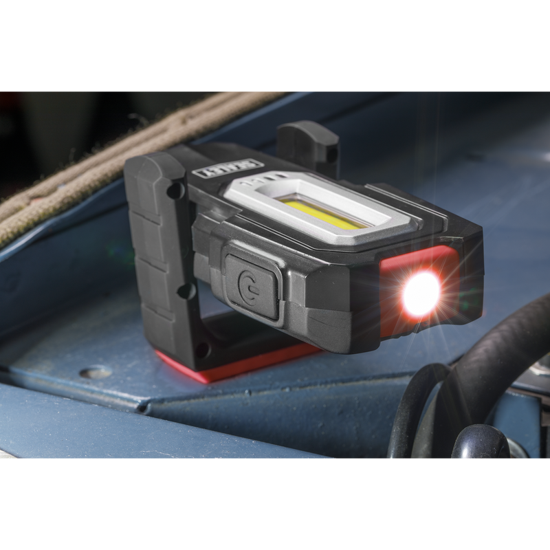 Sealey LEDWC03 3W COB & 1W SMD LED Inspection Light - Wireless Rechargeable
