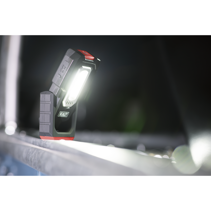 Sealey LEDWC03 3W COB & 1W SMD LED Inspection Light - Wireless Rechargeable