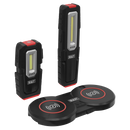 Sealey LEDWCBCOMBO4 3W & 5W Inspection Lights & Double Wireless Charging Base
