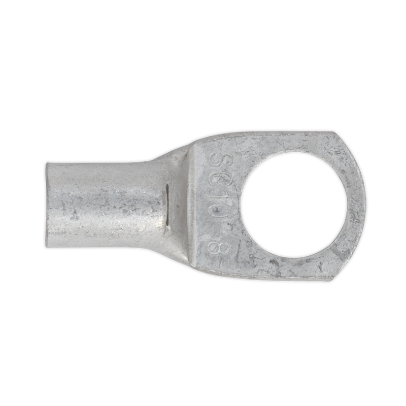 Sealey LT108 10mm_ x 8mm Copper Lug Terminal - Pack of 10