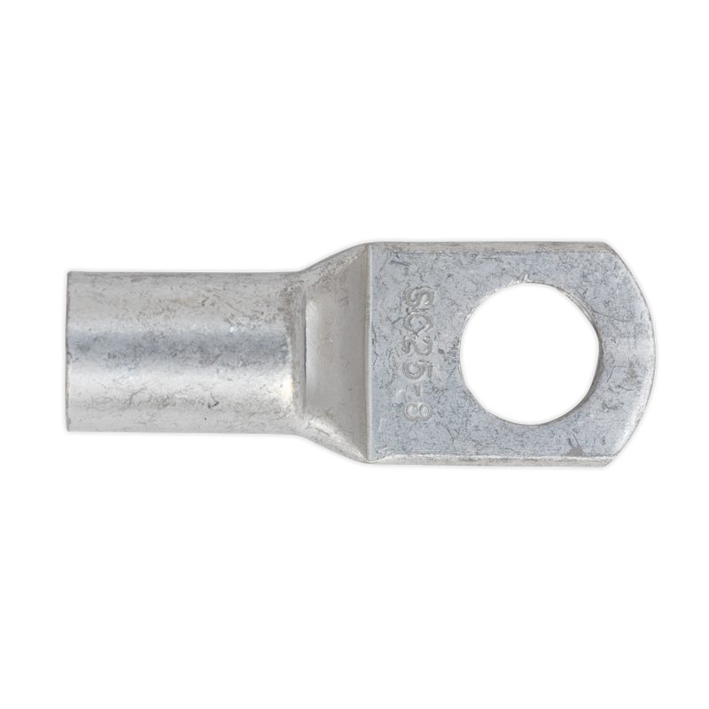 Sealey LT258 25mm_ x 8mm Copper Lug Terminal - Pack of 10