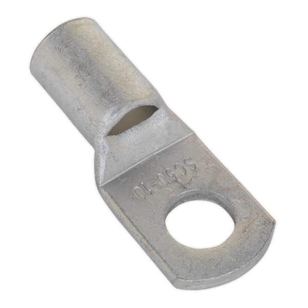 Sealey LT5010 50mm_ x 10mm Copper Lug Terminal - Pack of 10