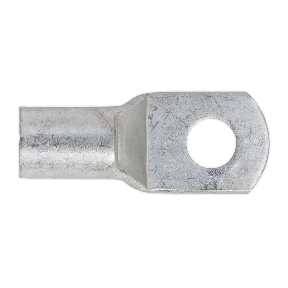 Sealey LT7010 70mm_ x 10mm Copper Lug Terminal - Pack of 10