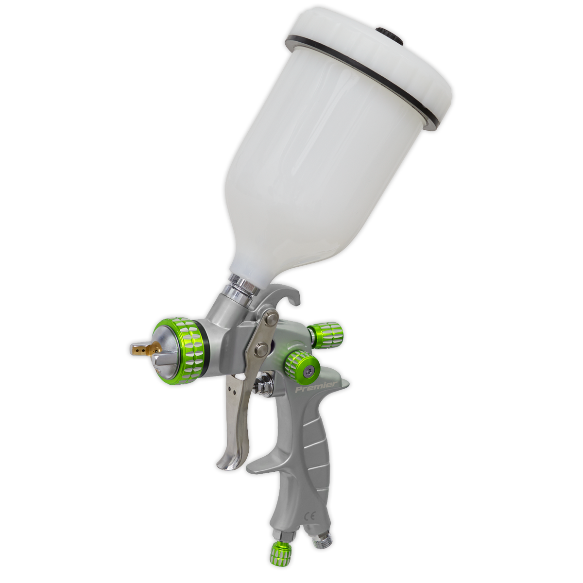 Sealey LVLP01 LVLP Gravity Feed Spray Gun 1.4mm Set-Up