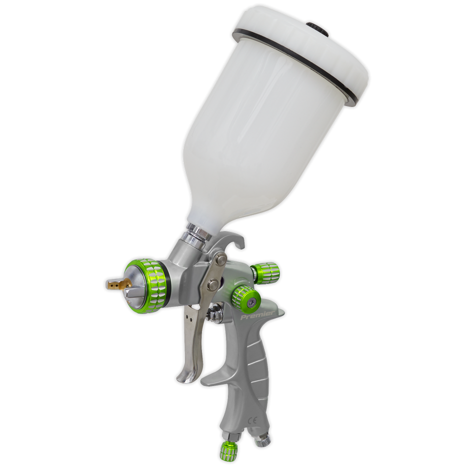 Sealey LVLP01 LVLP Gravity Feed Spray Gun 1.4mm Set-Up