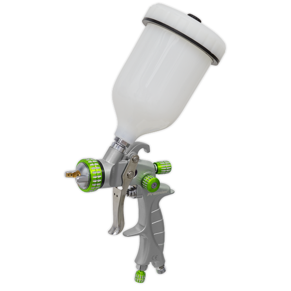 Sealey LVLP01 LVLP Gravity Feed Spray Gun 1.4mm Set-Up