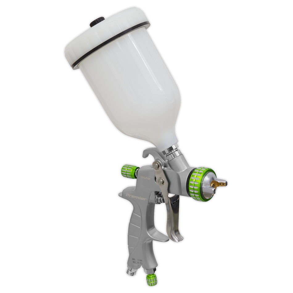 Sealey LVLP01 LVLP Gravity Feed Spray Gun 1.4mm Set-Up