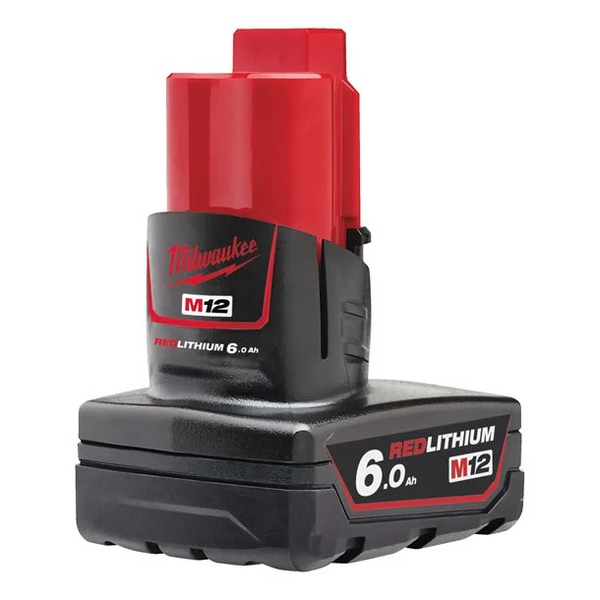 Milwaukee M12B6 6.0Ah Battery 12V REDLITHIUM