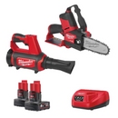 Milwaukee 4933492139 M12 FPP2OP1-602 Pruning Saw & Blower Kit