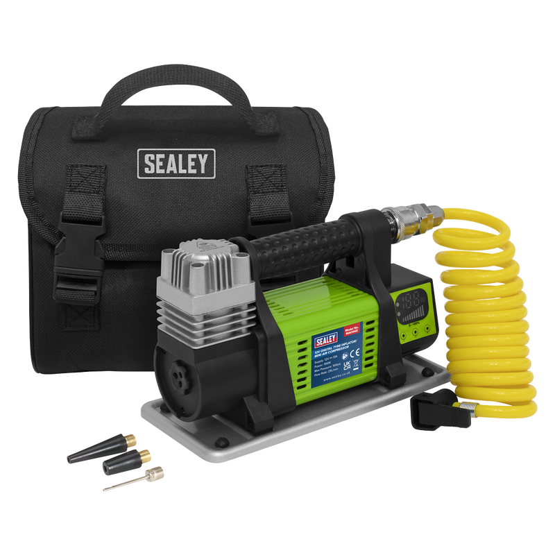 Sealey MAC04D 12V Digital Tyre Inflator/Mini Air Compressor