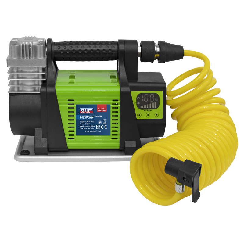 Sealey MAC05D 12V Heavy-Duty Digital Tyre Inflator