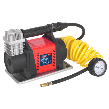 Sealey MAC05 12V Heavy-Duty Tyre Inflator/Mini Air Compressor