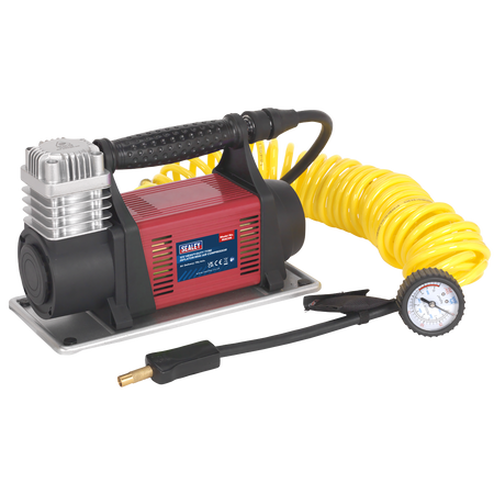Sealey MAC06 12V Heavy-Duty Tyre Inflator/Mini Air Compressor