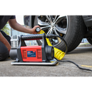 Sealey MAC07 12V Heavy-Duty Tyre Inflator/Mini Air Compressor