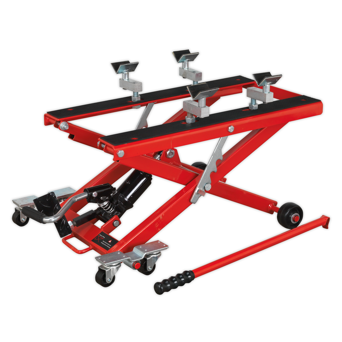 Sealey MC4500 500kg Scissor Motorcycle Lift with Frame Supports