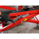 Sealey MC4500 500kg Scissor Motorcycle Lift with Frame Supports