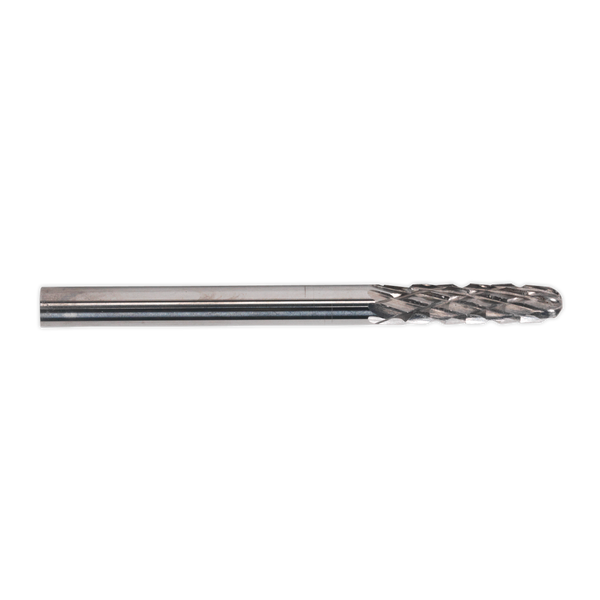 Sealey MCB002 3mm Micro Carbide Burr Ball Nose Cylinder - Pack of 3