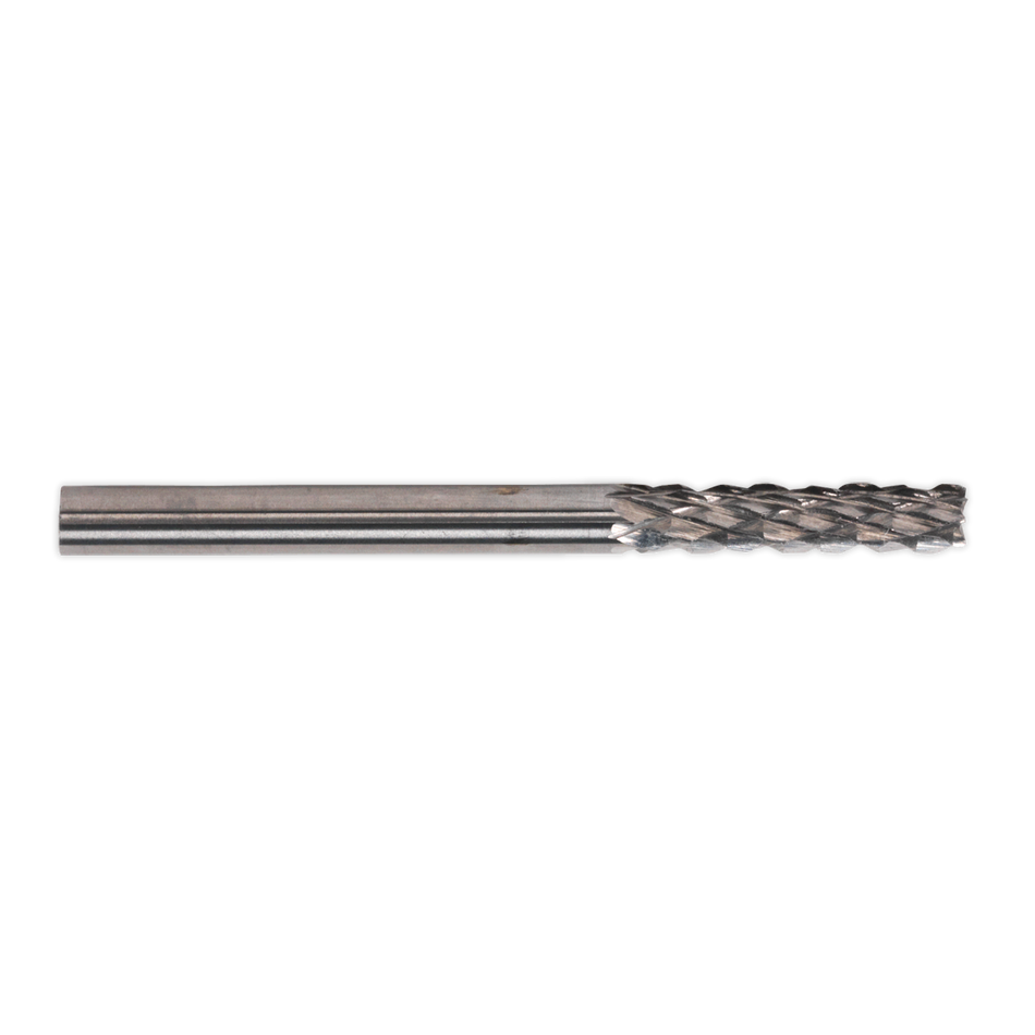 Sealey MCB003 3mm Micro Carbide Burr Cylinder with End Cutter - Pack of 3