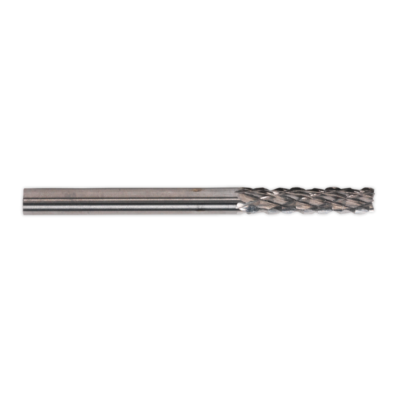 Sealey MCB003 3mm Micro Carbide Burr Cylinder with End Cutter - Pack of 3