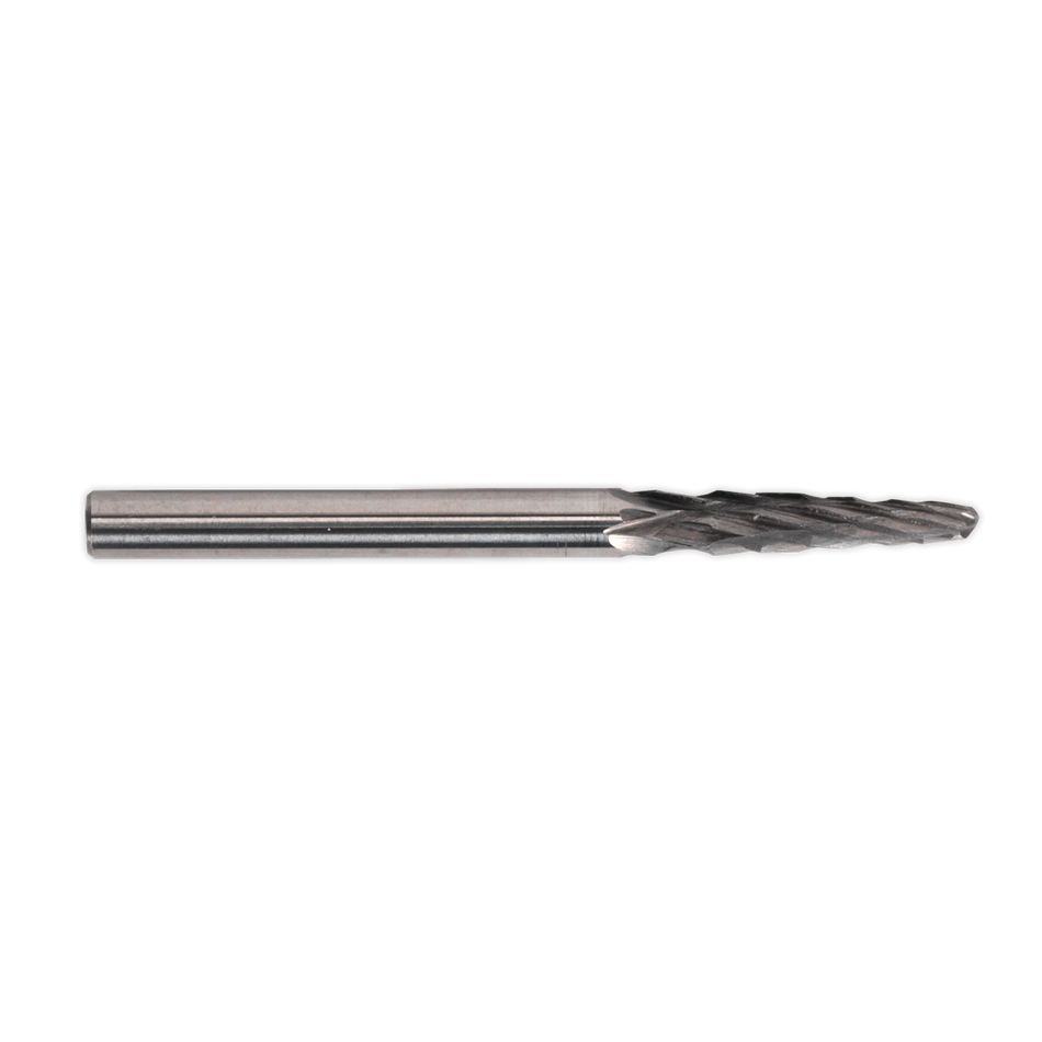 Sealey MCB004 3mm Micro Carbide Burr Ball Nose Taper - Pack of 3