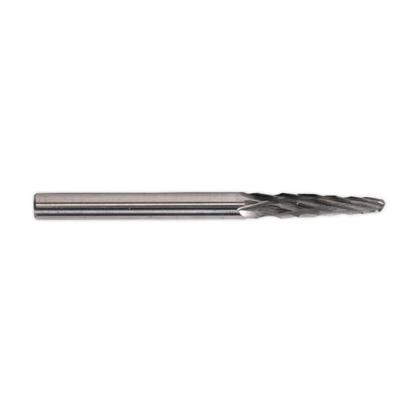 Sealey MCB004 3mm Micro Carbide Burr Ball Nose Taper - Pack of 3