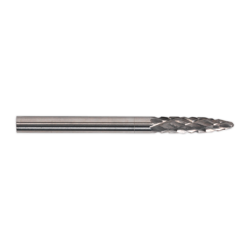 Sealey MCB006 3mm Micro Carbide Burr Ball Nose Tree - Pack of 3