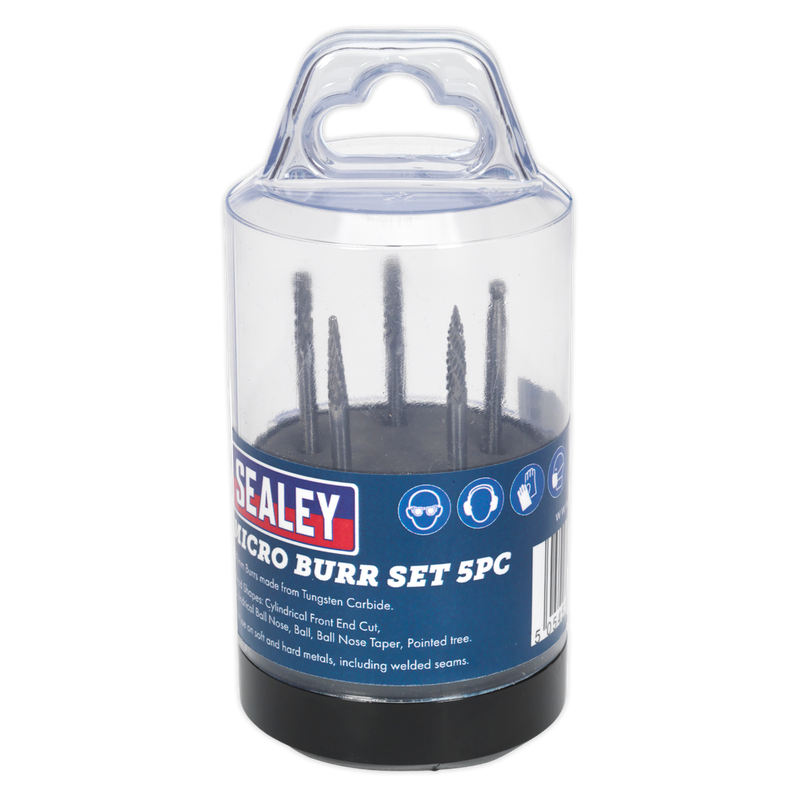 Sealey MCBSET01 5pc Micro Burr Set